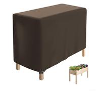 Grande housse pour jardinière surélevée avec cordon de serrage réglable et boutons-pression pour un ajustement parfait sans restreindre la circulation de l'air (C)
