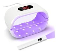 Grande lampe de durcissement UV double face avec design amovible et affichage numérique à 3 vitesses pour nail art détachable