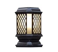 Grande Lampe LED à énergie Solaire d'extérieur, Blanc Chaud, Pilier