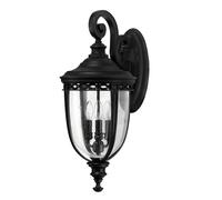Grande Lampe Murale Extérieure Noire H:62cm Rustique E14 IP44 Lanternes Maison