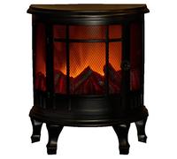 Grande lanterne de cheminée à LED avec minuteur effet feu Fonctionnement à piles 35 cm