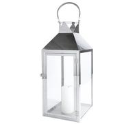 Grande lanterne de jardin de luxe en acier inoxydable lanterne à vent inoxyda...