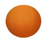 Grande Lanterne Japonaise Orange 50cm, Lampion Boule Papier XL à Suspendre