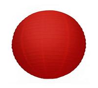 Grande Lanterne Japonaise Rouge, diam. 50 cm, Lampion Boule Papier, à Suspendre