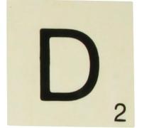 Grande lettre en bois façon scrabble 10 cm Lettre