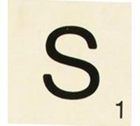 Grande lettre en bois façon scrabble 10 cm Lettre
