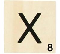 Grande lettre en bois façon scrabble 10 cm Lettre