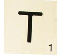 Grande lettre en bois façon scrabble 10 cm Lettre