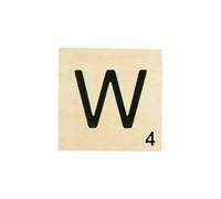 Grande lettre en bois façon scrabble 10 cm Lettre