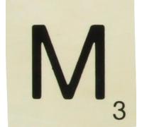 Grande lettre en bois façon scrabble 10 cm Lettre