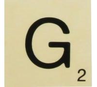 Grande lettre en bois façon scrabble 10 cm Lettre