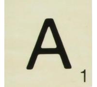 Grande lettre en bois façon scrabble 10 cm Lettre