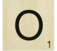 Grande lettre en bois façon scrabble 10 cm Lettre