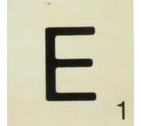 Grande lettre en bois façon scrabble 10 cm Lettre