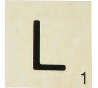 Grande lettre en bois façon scrabble 10 cm Lettre