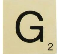 Grande lettre en bois façon scrabble 10 cm Lettre