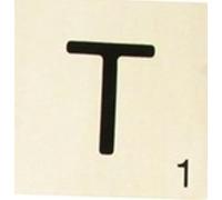 Grande lettre en bois façon scrabble 10 cm Lettre