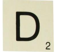 Grande Lettre En Bois Façon Scrabble 10 Cm Lettre D