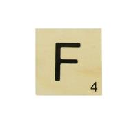 Grande Lettre En Bois Façon Scrabble 10 Cm Lettre F