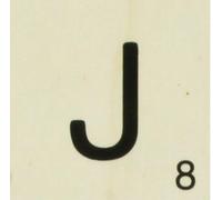 Grande Lettre En Bois Façon Scrabble 10 Cm Lettre J
