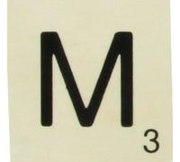 Grande Lettre En Bois Façon Scrabble 10 Cm Lettre M