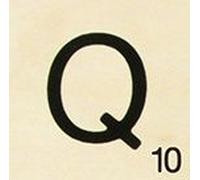 Grande Lettre En Bois Façon Scrabble 10 Cm Lettre Q
