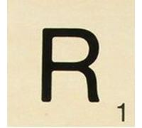 Grande Lettre En Bois Façon Scrabble 10 Cm Lettre R