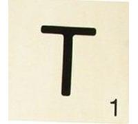 Grande Lettre En Bois Façon Scrabble 10 Cm Lettre T