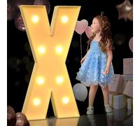 Grande Lettre Lumineuse De Chapiteau, Lettres Lumineuses De Chapiteau, Lettres De Chapiteau Géantes en Mosaïque pour Les Anniversaires, Les Mariages, Les Anniversaires De Bébé, X, 100cm