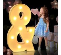 Grande Lettre Lumineuse De Chapiteau, Lettres Lumineuses De Chapiteau, Lettres De Chapiteau Géantes en Mosaïque pour Les Anniversaires, Les Mariages, Les Anniversaires De Bébé, +, 100cm