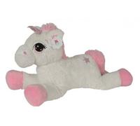 Grande Licorne Couchee Blanche 80cm - Peluche Nicotoy Enfant