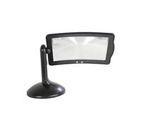 Grande Loupe Mains Libres sur Pied - Lentille Rotative 360 - Lecture, Couture, Petits travaux - 2 Lumieres LED - Grossissement x3