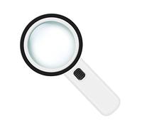 Grande loupe portative EVTSCAN 30X avec 12 lumières LED pour la dégénérescence maculaire, la lecture des personnes âgées, la soudure, l'inspection