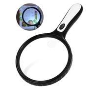 Grande loupe pour jeunes chercheurs, loupe de lecture manuelle 30x, 146mm haute transparence et poids léger, loupe de lecture manuelle loupe loupe loupe grossissante gagnant du test