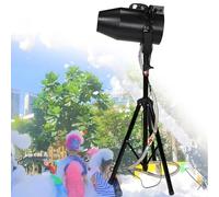 Grande machine à mousse, machine à mousse haute puissance 1000 W, angle réglable, machine à jet de mousse à jet pour fête en plein air enfants, piscine d'été, distance de 6 à 10 m/zone de 80 ㎡