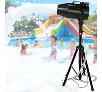 Grande machine à mousse pour scène, machine à mousse à jet de 1000 W pour une distance de 6 à 10 m/une superficie de 80 m², pour grands événements, fêtes d'enfants parcs aquatiques plein air black