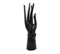 Grande Main de Bouddha / Présentoir à bijoux en bois teinte noire 40cm