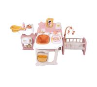 Smoby - Baby Nurse - Grande Maison des Bébés - pour Poupons Jusqu'à 42 cms - 19 Accessoires - Matière Recyclée - A Partir de 3 Ans - Fabrication Française