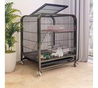 Grande maison pour chat avec bac à litière - Villa mobile pour chat intérieur/extérieur, cage pour chat sauvage
