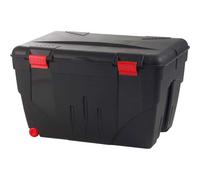 Sporti France Malle de rangement Storage Trunk 200 L – Noir – À roulettes