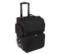 Grande mallette de maquillage, trousse de maquillage cosmétique pour coiffeur, organiseur de coiffeur, isolation thermique, anti-brûlure, valise à roulettes
