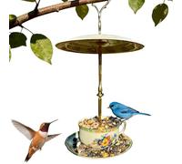 Grande Mangeoire À Oiseaux, Vintage Suspendue Résistante Aux Intempéries, Station D'alimentation Décorative Pour Pinsons, Accessoire De Jardin Extérieur, Conception D'attraction De La Faune, Adaptée À