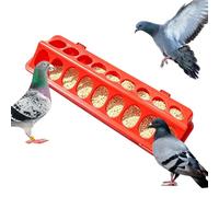 Grande mangeoire à volaille - Conception Multi-Trous, Plateau Anti-Goutte étanche | Mangeoire pour Poussins, canetons, cailles, Canards et Oiseaux | Domestique, Libre Parcours et élevage