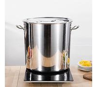 Grande marmite à soupe de 70 l avec couvercle en acier inoxydable - Idéale pour tous les types de cuisinières et grandes cuisines, gastronomies