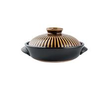 Grande marmite coréenne en céramique avec couvercle, 1,4 litre (48 oz) - idéale pour la cuisson de ragoûts, soupes, nouilles et plats mijotés - Parfaite pour le dolsot, le bibimbap,20cm/7.9in,Yellow