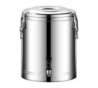 Grande marmite isotherme en acier inoxydable de 50 L avec robinet Distributeur de boissons polyvalent pour lait, café, soupe et plus encore. Parfait pour la restauration et les événements
