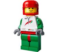 Grande minifigurine de pilote de course
