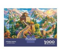 Grande Muraille de Chine Puzzle 1000 Pièces pour Adults Et Enfants, Jeu De Défi Intellectuel Puzzles38x26cm/1000pcs