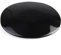 Grande obsidienne noire ovale Palmstone cristal pierres précieuses Memorial Scrying Stone guérison US