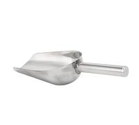 Grande Pelle à Nourriture en Acier Inoxydable pour Animaux de Compagnie, Scoop Robuste pour Graines d'Oiseaux et Aliments de Volaille